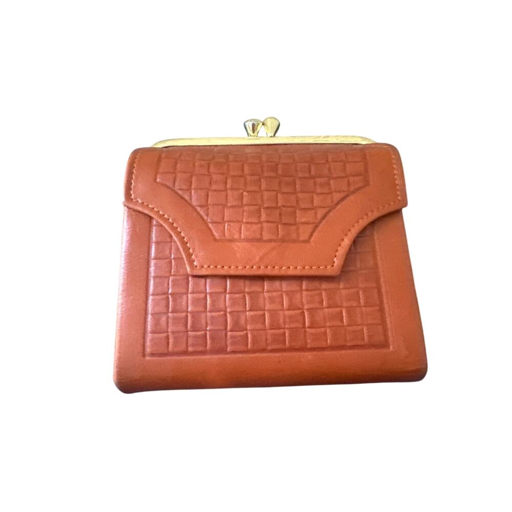 Vtg PRINCESS GARDNER Leather Kisslock Wallet